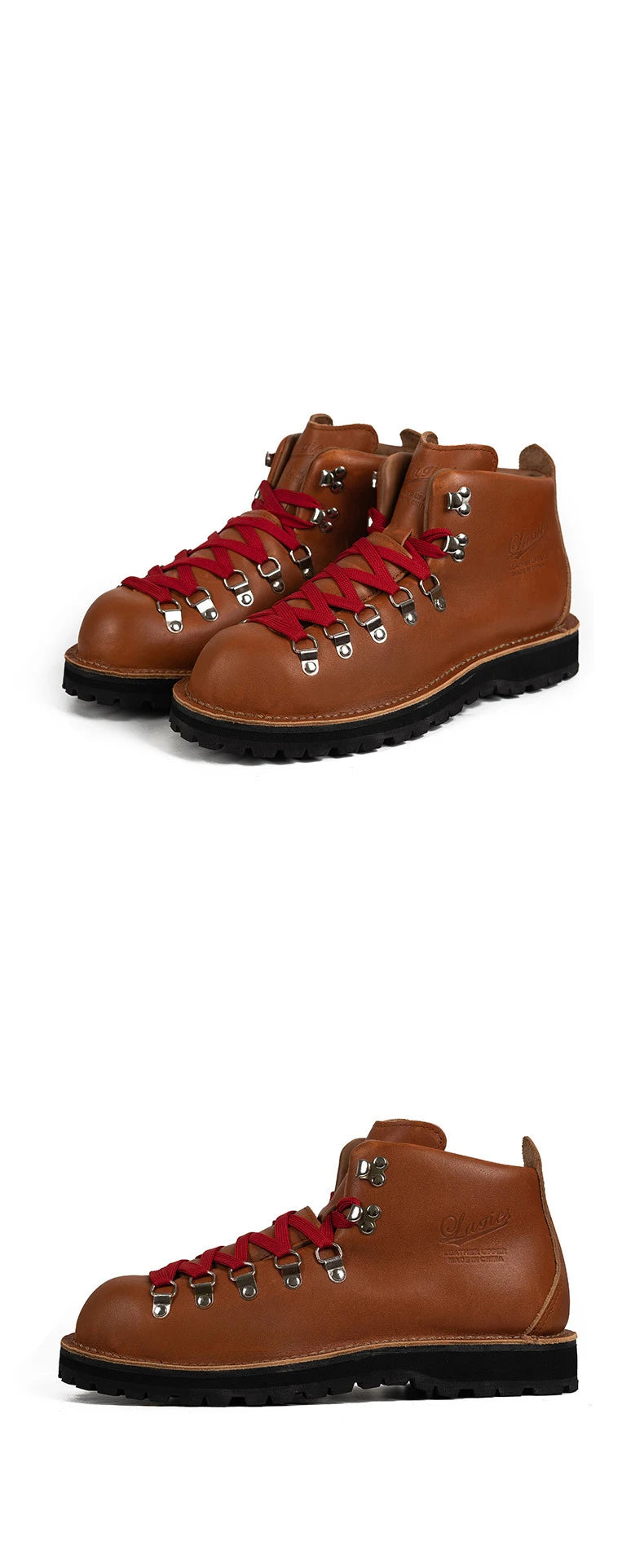 Vintage Men’s Leather Ankle Boots – Retro Mountaineering Lace-Up Outdoor & Casual Shoes | HollandLuxeGlobal.com Exclusive Collector’s Item