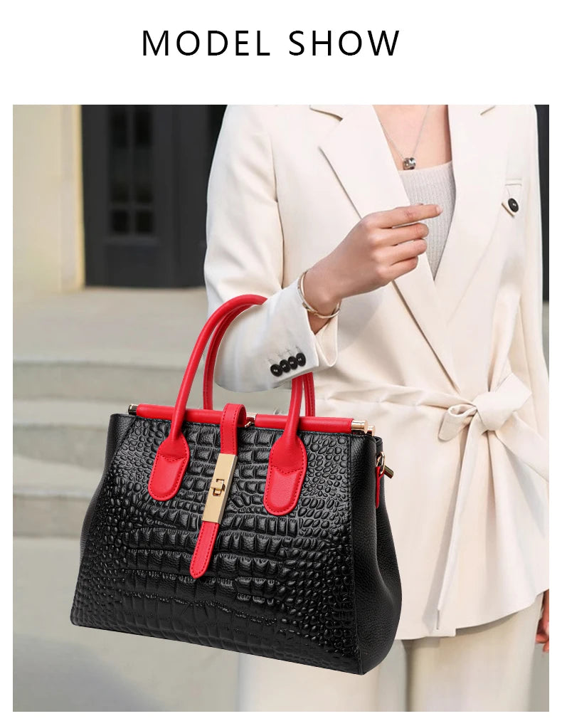Elevate your everyday look with this New Crocodile Pattern Women’s Handbag, crafted from luxury cowhide leather. Fashionable, trendy, and spacious — the perfect commuter shoulder bag for modern women.

hollandluxeglobal.c