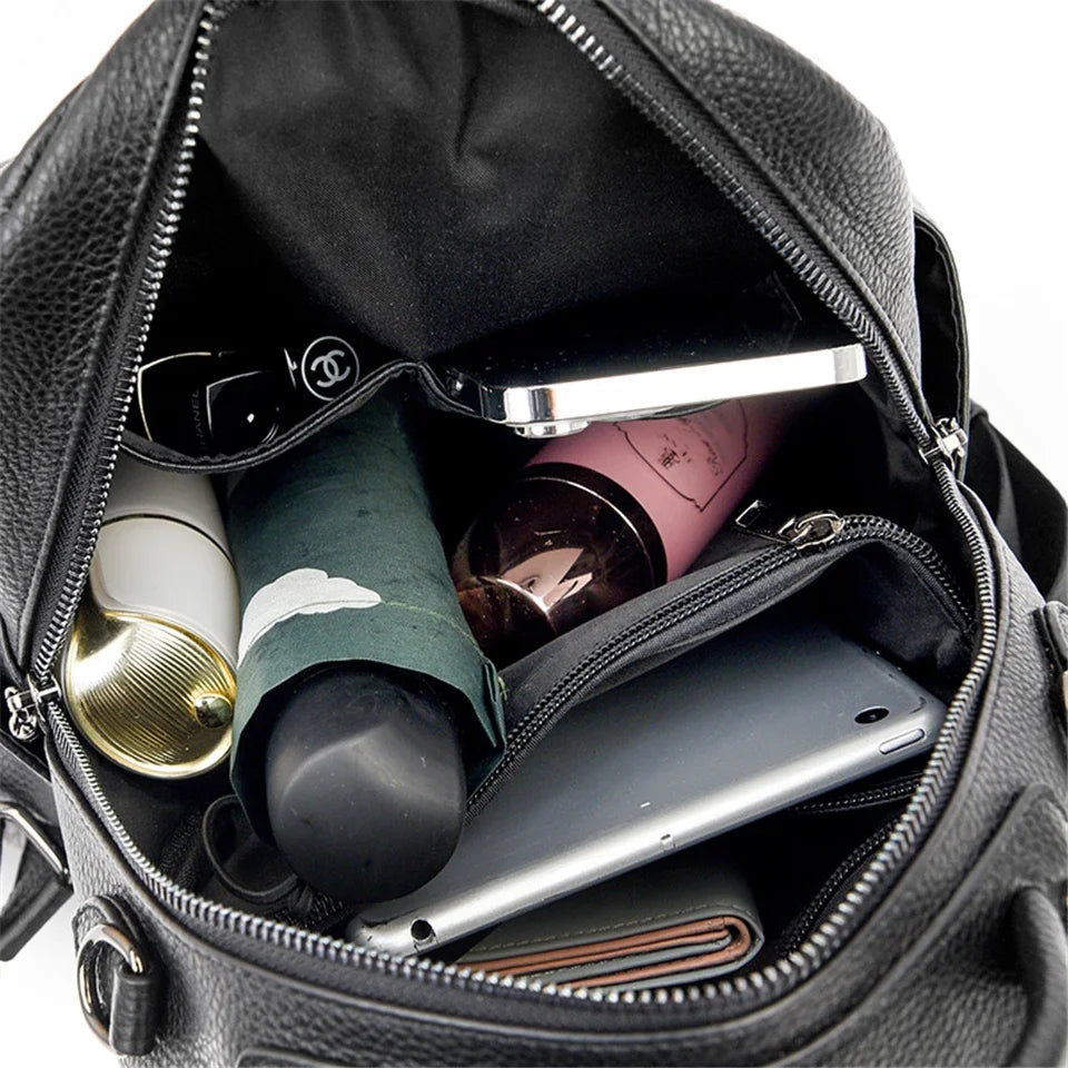 Stay stylish and organized with this Luxury Designer Plaid Shoulder Bag & Backpack, crafted for women and teenage girls. Featuring a large-capacity design and elegant plaid pattern — perfect for school, travel, or daily use