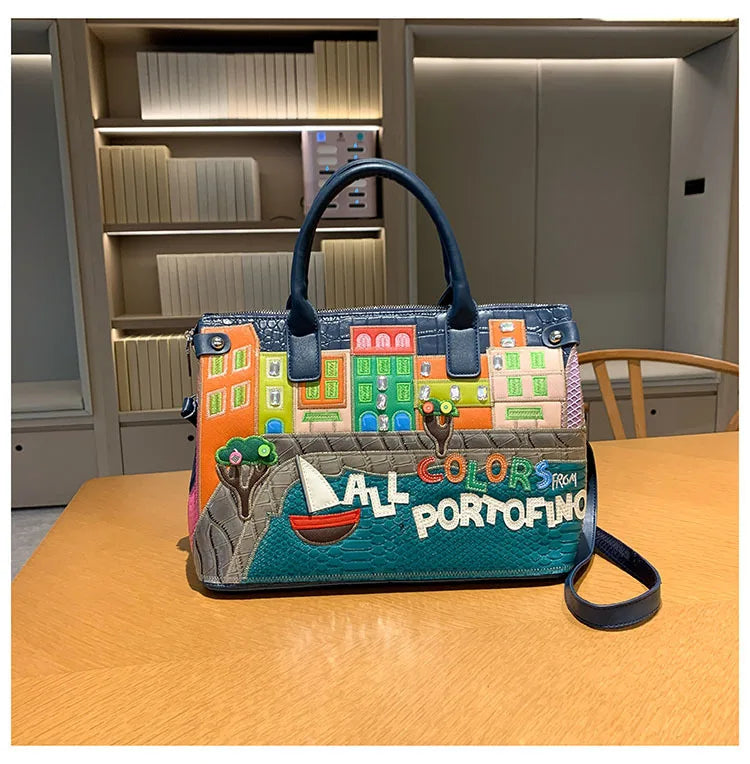 👜 Vintage Embroidered Shoulder Bag – Women’s Luxury Work Purse with Heavy Stitching, Timeless Crossbody Hand-Stitched Details | HollandLuxeGlobal.com Exclusive Collector’s Item