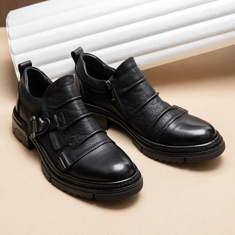 Step into refined sophistication with these Luxury Genuine Leather Men’s Shoes, crafted for comfort, durability, and timeless style. Perfect for business, social events, or casual wear — handmade for the modern gentleman.