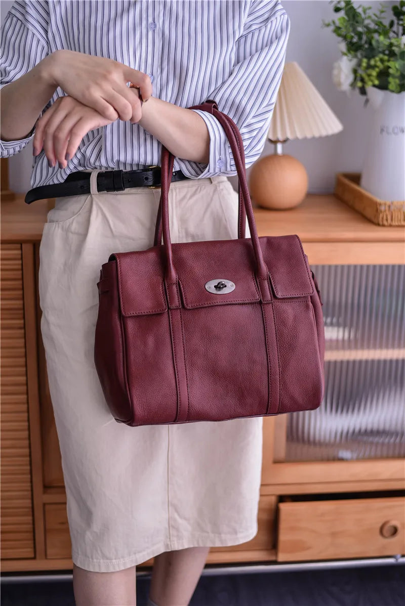 Business Casual Designer Handmade Genuine Leather Women’s Shoulder Bag – Real Cowhide Fashion Handbag for Work, Travel & Everyday Luxury | HollandLuxeGlobal.com Exclusive Collector’s Item