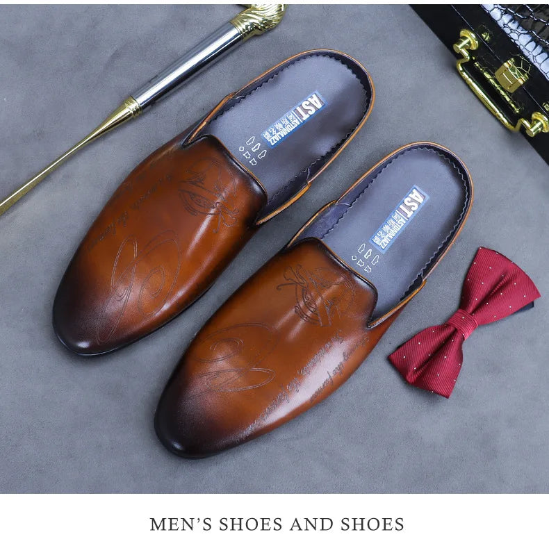 Boutique Premium Edition (for Exclusive Collection)
Italian Luxury Men’s Leather Slippers – Handmade Non-Slip Moccasins for Summer Elegance | HollandLuxeGlobal.com Exclusive